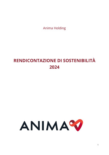 Thumbnail Anima Holding Sustainability Report 2024