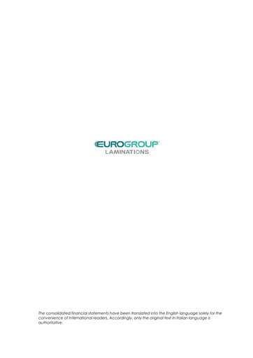 Thumbnail EuroGroup Laminations Financial Statement 2019-2021