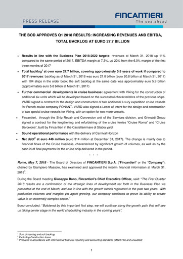 Thumbnail Fincantieri Quarterly Report 2018-q1