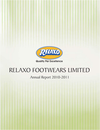 Miniature Relaxo Footwear Rapport annuel 2010-2011