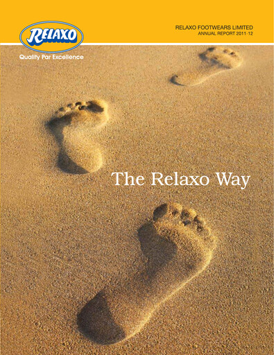 Miniature Relaxo Footwear Rapport annuel 2011-2012