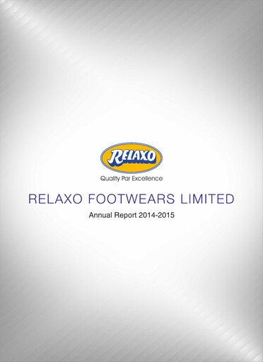 Miniature Relaxo Footwear Rapport annuel 2014-2015