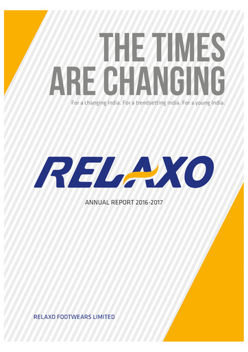 Miniature Relaxo Footwear Rapport annuel 2016-2017