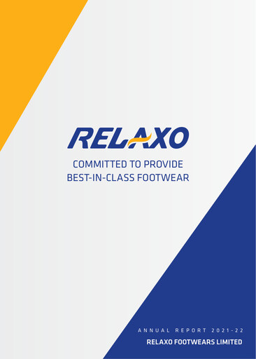 Miniature Relaxo Footwear Rapport annuel 2021-2022