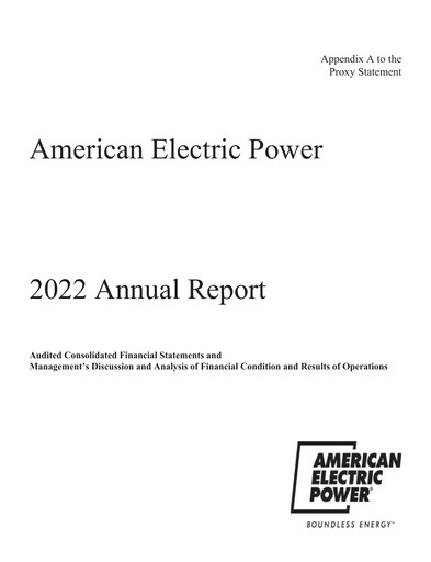 Thumbnail American Electric Power Annual Report 2022