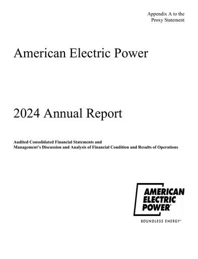 Thumbnail American Electric Power Annual Report 2024