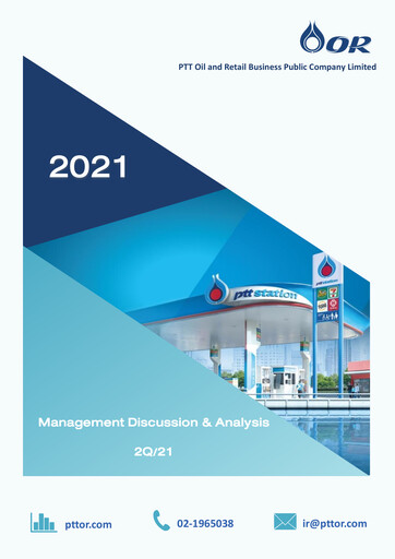 Thumbnail PTT Oil and Retail Business Quarterly Report 2021-q2