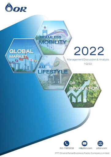 Thumbnail PTT Oil and Retail Business Quarterly Report 2022-q1