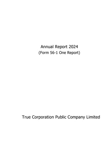 Thumbnail True Corporation Annual Report 2024