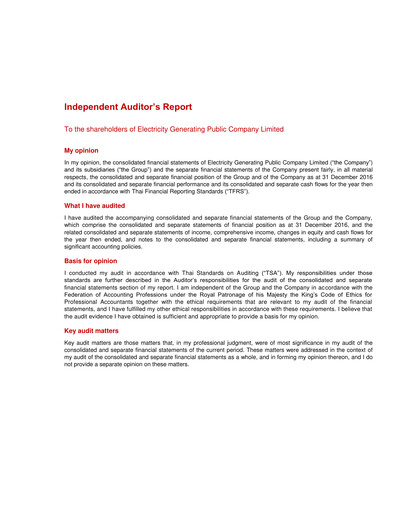 Thumbnail Electricity Generating Public Company Financial Statement 2016