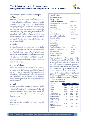 Thumbnail Thai Union Group Quarterly Report 2016-q2
