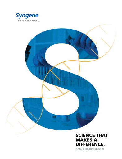 Miniature Syngene International Rapport annuel 2020-2021