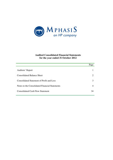 Thumbnail Mphasis
 Financial Statement fy2012