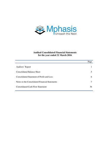 Thumbnail Mphasis
 Financial Statement fy2016