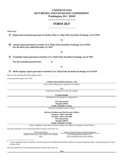 Thumbnail Trip.com Annual Report 2012