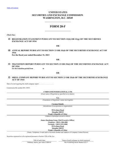 Thumbnail Trip.com Annual Report 2013