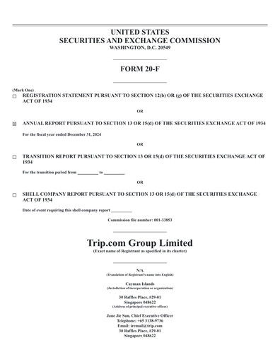 Thumbnail Trip.com Annual Report 2024