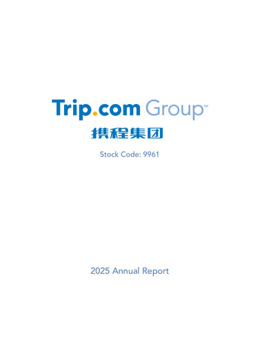 Thumbnail Trip.com Annual Report 2025