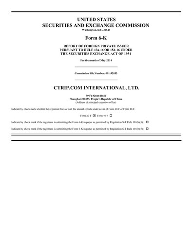 Thumbnail Trip.com Quarterly Report 2014-q1