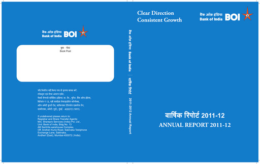 Thumbnail Bank of India
 Annual Report 2011-2012