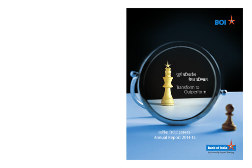 Thumbnail Bank of India
 Annual Report 2014-2015