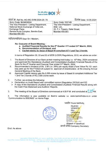 Thumbnail Bank of India
 Financial Report 2023-2024
