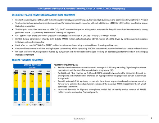 Thumbnail Celcomdigi Quarterly Report 2022-q3