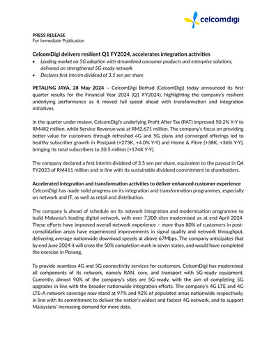 Thumbnail Celcomdigi Quarterly Report 2024-q1