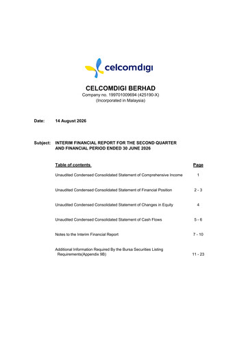 Thumbnail Celcomdigi Quarterly Report 2026-q2
