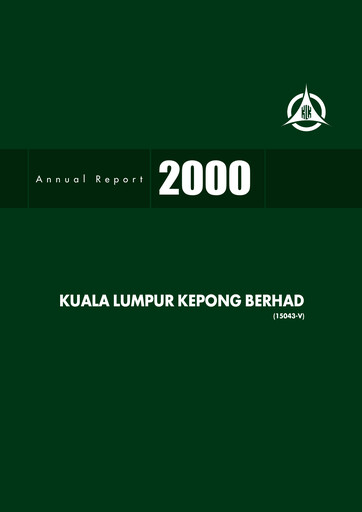 Thumbnail Kuala Lumpur Kepong Annual Report 2000