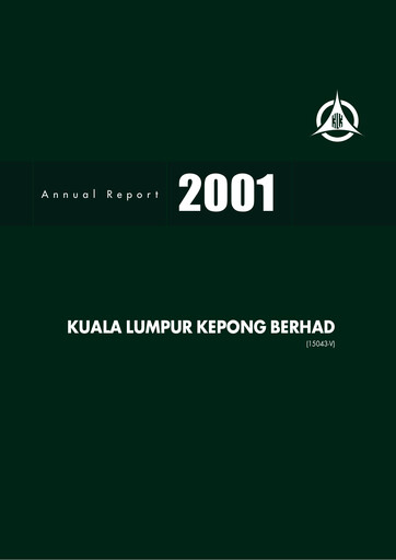 Thumbnail Kuala Lumpur Kepong Annual Report 2001