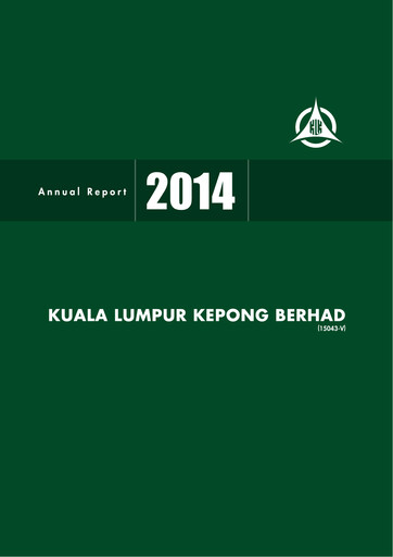 Thumbnail Kuala Lumpur Kepong Annual Report 2014