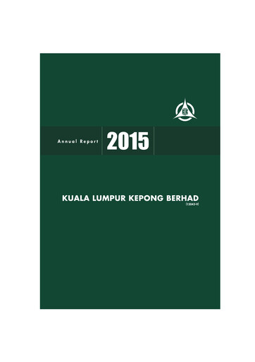 Thumbnail Kuala Lumpur Kepong Annual Report 2015