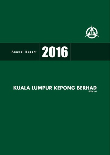 Thumbnail Kuala Lumpur Kepong Annual Report 2016