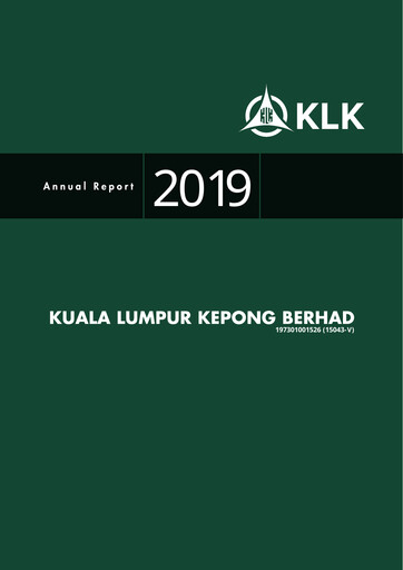 Thumbnail Kuala Lumpur Kepong Annual Report 2019