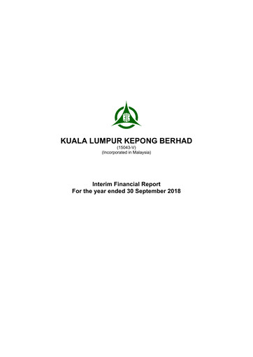 Thumbnail Kuala Lumpur Kepong Quarterly Report 2018-q4