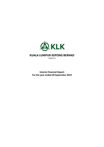 Thumbnail Kuala Lumpur Kepong Quarterly Report 2019-q4