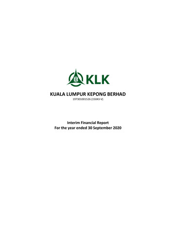 Thumbnail Kuala Lumpur Kepong Quarterly Report 2020-q4