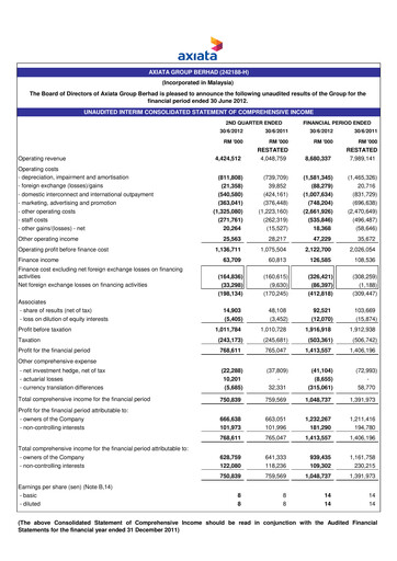 Thumbnail Axiata Group Quarterly Report 2012-q2