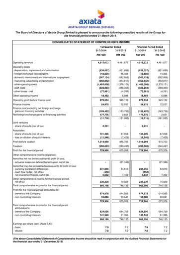 Thumbnail Axiata Group Quarterly Report 2014-q1