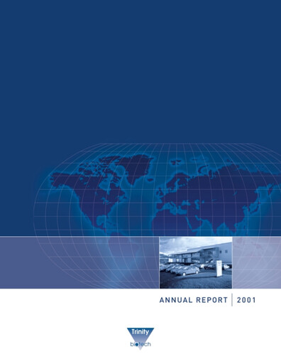 Thumbnail Trinity Biotech
 Annual Report 2001