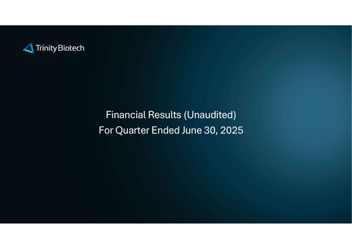 Vorschaubild Trinity Biotech
 Quartalsbericht 2025-q2