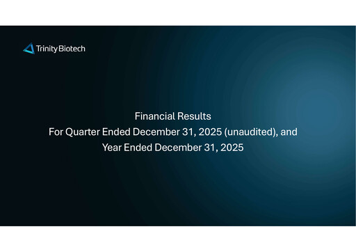 Vorschaubild Trinity Biotech
 Quartalsbericht 2025-q4