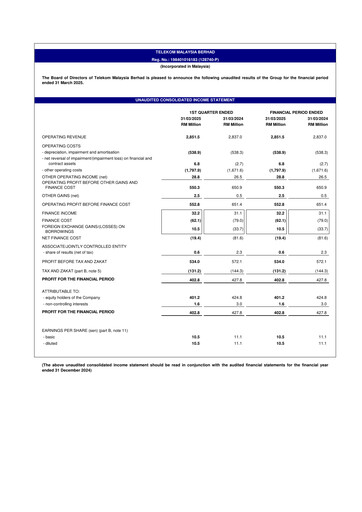 Thumbnail Telekom Malaysia Quarterly Report 2025-q1