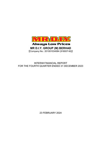 Thumbnail Mr D.I.Y. Group Quarterly Report 2023-q4