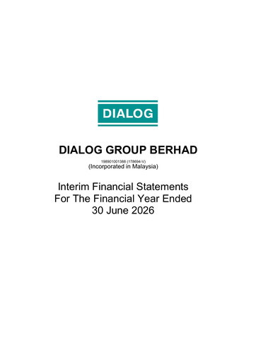 Thumbnail Dialog Group Quarterly Report 2026-q4