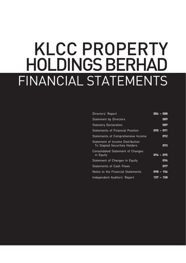 Thumbnail KLCC Property Holdings Financial Statement 2014