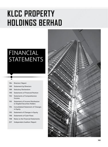 Thumbnail KLCC Property Holdings Financial Statement 2021