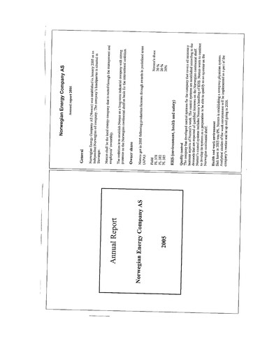 Thumbnail BlueNord ASA Annual Report 2005