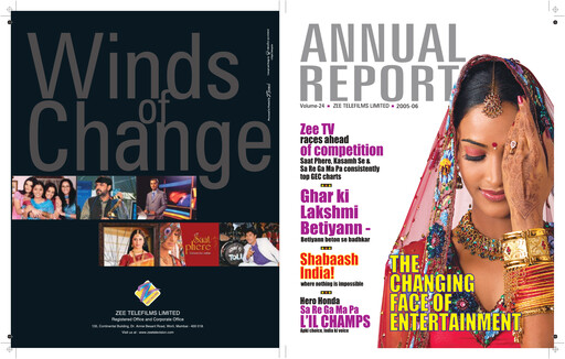 Thumbnail Zee Entertainment Annual Report 2005-2006